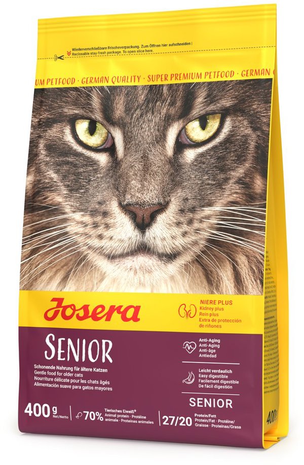 Josera Senior Τροφή για Γάτες, Super Premium, για Ηλικιωμένες & Στείρες Γάτες, 400g