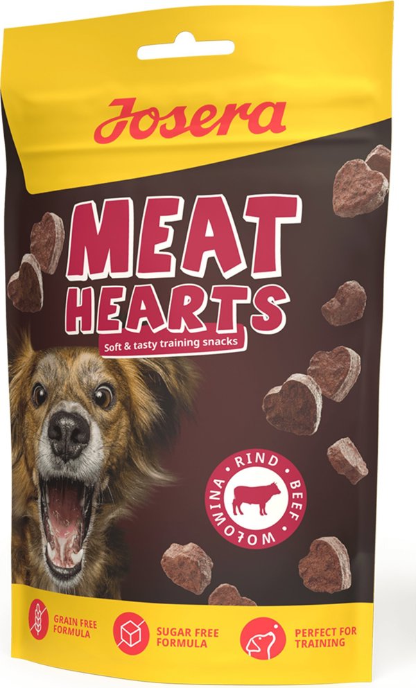 Josera Meat Hearts Λιχουδιές Σκύλου με Βοδινό Κρέας 70g