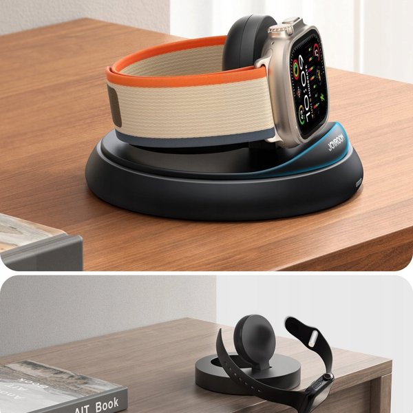 Joyroom JR-W12 Επαγωγικός Φορτιστής για Apple Watch, Πτυσσόμενος, Μαύρος
