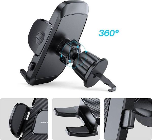 Joyroom Βάση Στήριξης Κινητού Αυτοκινήτου JR-ZS259, Ρυθμιζόμενος Σφιγκτήρας, Μαύρο