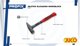 Σφυρί Κλειδοκράτορα Juco Monoblock 300g, Ατσάλι C45 με Αντιολισθητική Λαβή