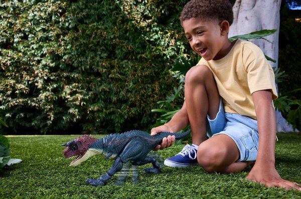 Mattel Jurassic World Karnotaur Φιγούρα Δεινόσαυρος 43εκ. με Ήχο JKG85
