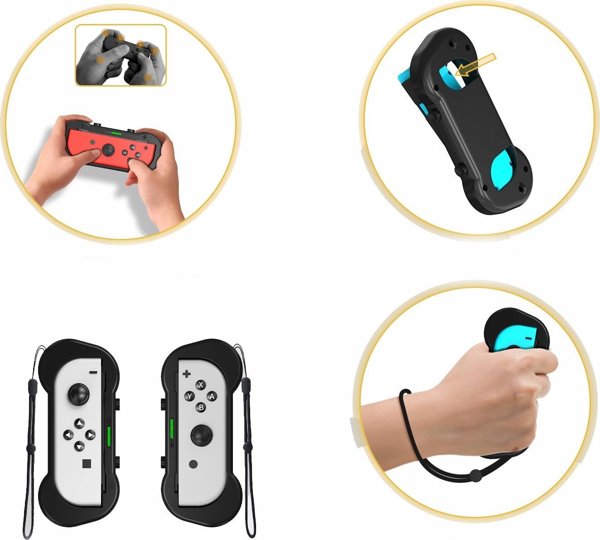 JYS Σετ Αξεσουάρ 12-in-1 για Nintendo Switch & OLED - Sport Grips & Gaming Accessories