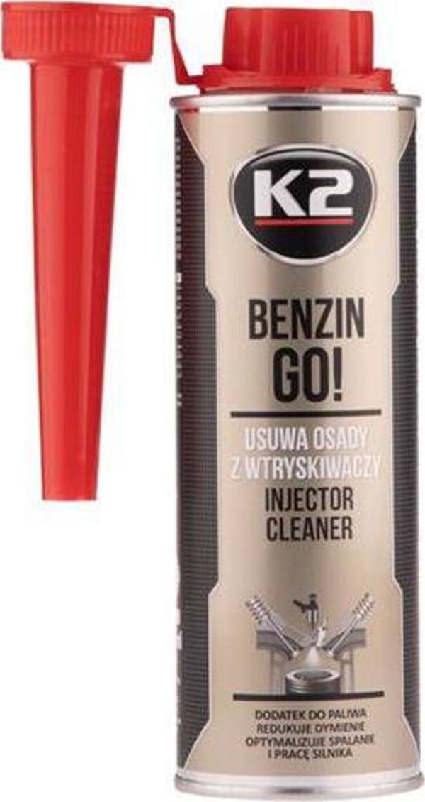 K2 BENZIN GO! Dodatek do paliwa, usuwa zabrudzenia, 250ml