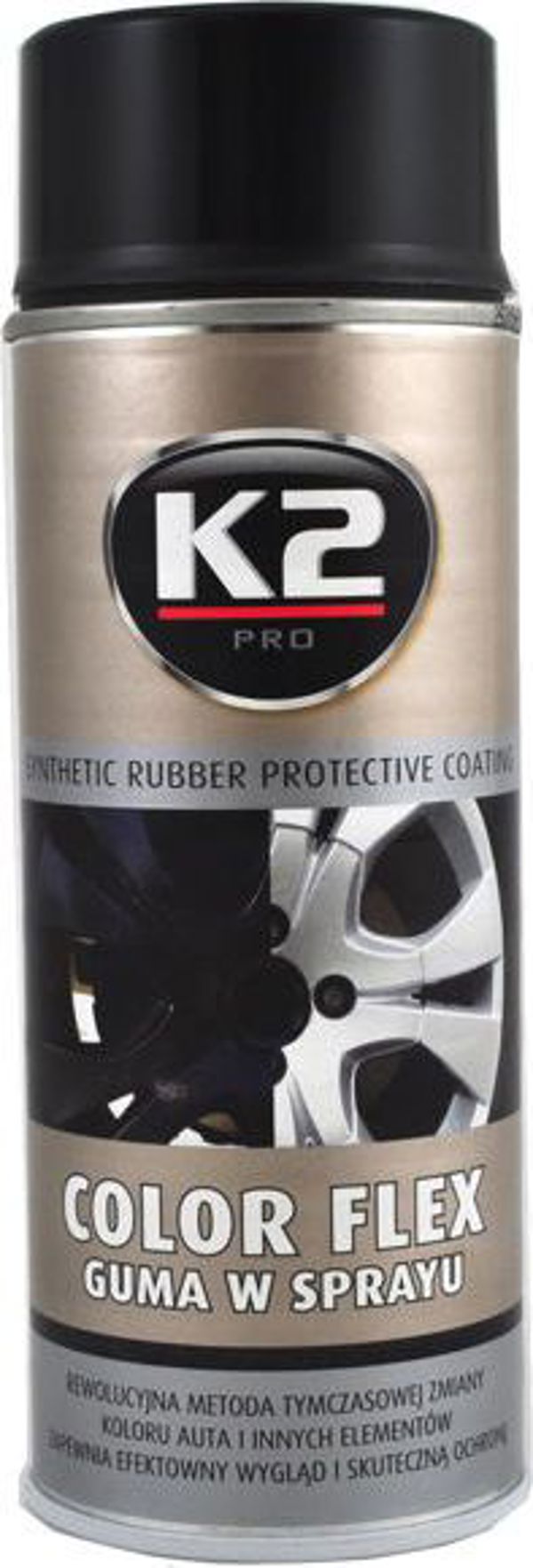 K2 Gumuoti dažai Color Flex K2, Juoda matinė