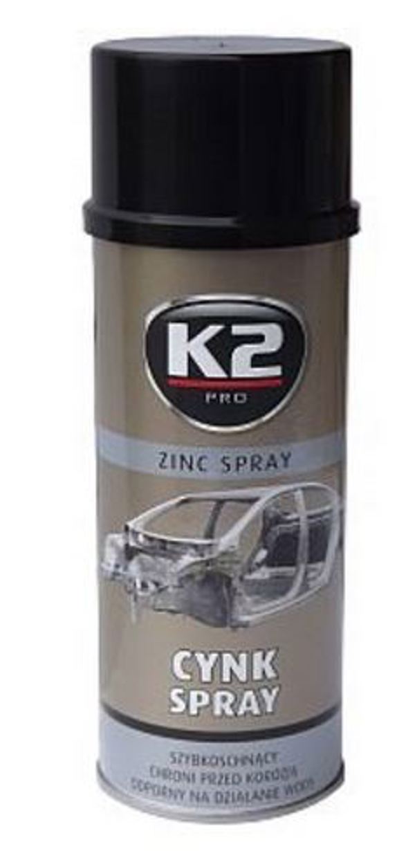 K2 Wysokotemperaturowy cynk w sprayu 400ml - L350