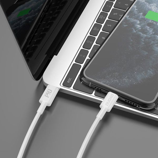 Καλώδιο USB Dudao USB-C 1m Λευκό