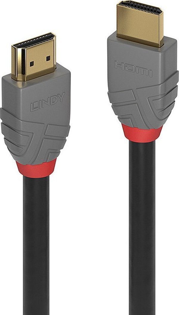 Lindy Καλώδιο HDMI 2.1 Ultra High Speed Anthra Line 8K, 0.5m, Γκρι (36951)
