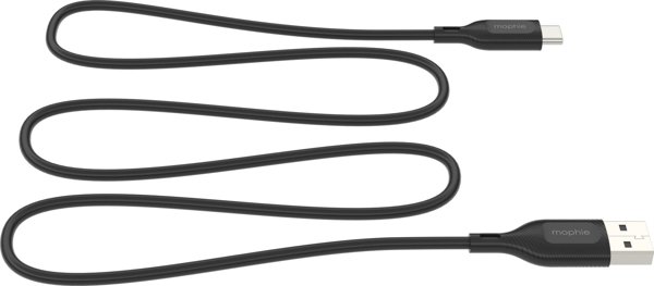 Καλώδιο Mophie Essentials USB-A σε USB-C, 1m, Μαύρο, για Γρήγορη Φόρτιση & Μεταφορά Δεδομένων