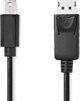 Kabel Nedis Nedis CCGL37400BK20 kabel DisplayPort 2 m Mini DisplayPort Czarny