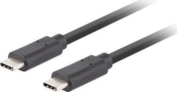 Lanberg Καλώδιο USB-C σε USB-C 3.1 Gen 2, 100W, 10Gb/s, 4K, 1.8m, Μαύρο