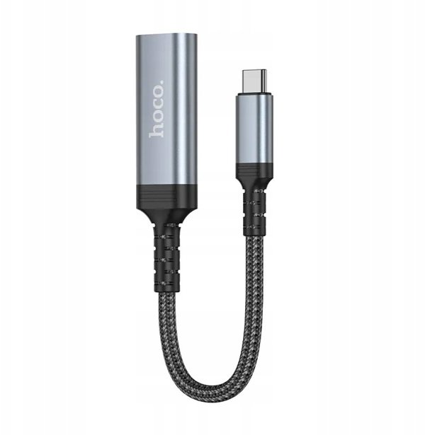 Καλώδιο Μετατροπής USB C σε HDMI Θηλυκό Hoco 4K 30Hz 0,2 m UA43A Steel Grey