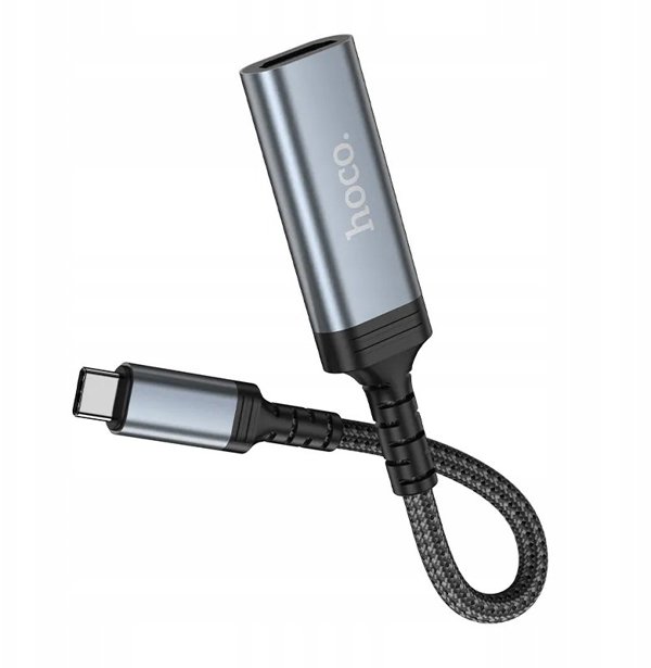 Καλώδιο Μετατροπής USB C σε HDMI Θηλυκό Hoco 4K 30Hz 0,2 m UA43A Steel Grey