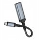 Καλώδιο Μετατροπής USB C σε HDMI Θηλυκό Hoco 4K 30Hz 0,2 m UA43A Steel Grey