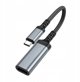 Καλώδιο Μετατροπής USB C σε HDMI Θηλυκό Hoco 4K 30Hz 0,2 m UA43A Steel Grey