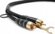 Melodika MDPHD10 Purple Rain Καλώδιο 2xRCA Phono για Γραμμόφωνο με Γείωση, 1m - Black Edition