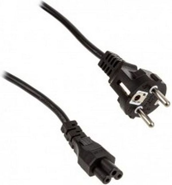 InLine Καλώδιο Τροφοδοσίας Laptop EU Type F, 2m, Μαύρο (16656)