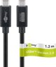 Καλώδιο USB Goobay USB-C - USB-C 1.2 m Μαύρο