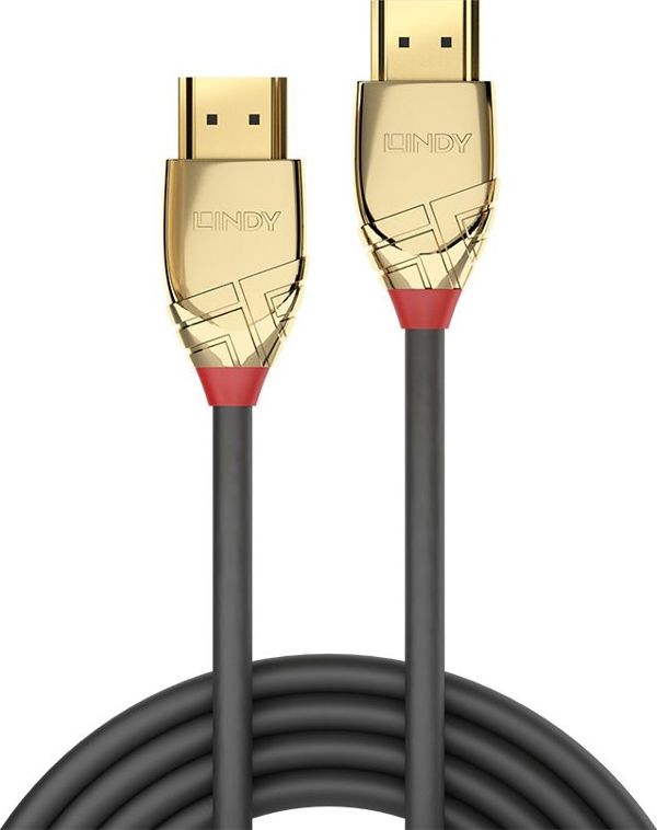 Καλώδιο Lindy HDMI - HDMI 1m χρυσό (37601)