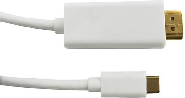 Kabel USB Qoltec USB-C - HDMI 2 m Bialy
