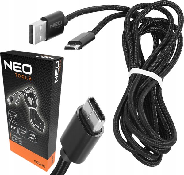 Καλώδιο USB Type-C Neo, 2m, Λευκό