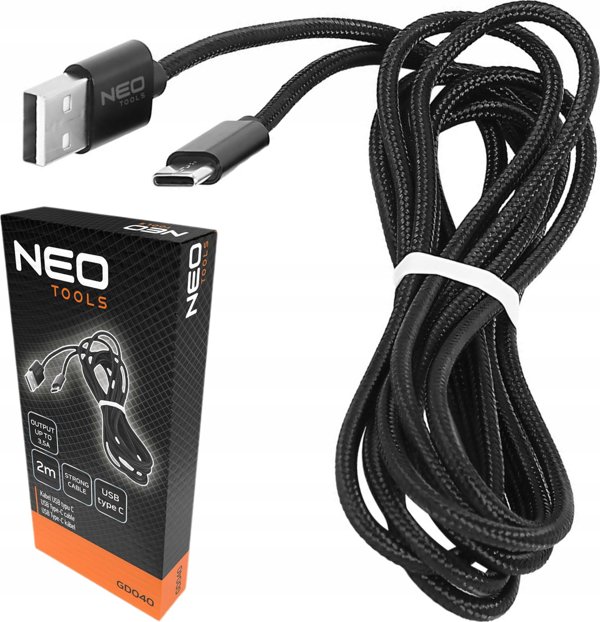 Καλώδιο USB Type-C Neo, 2m, Λευκό