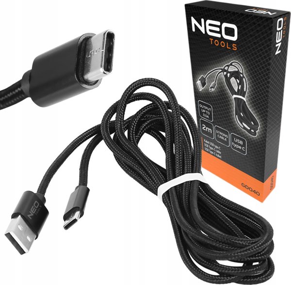 Καλώδιο USB Type-C Neo, 2m, Λευκό