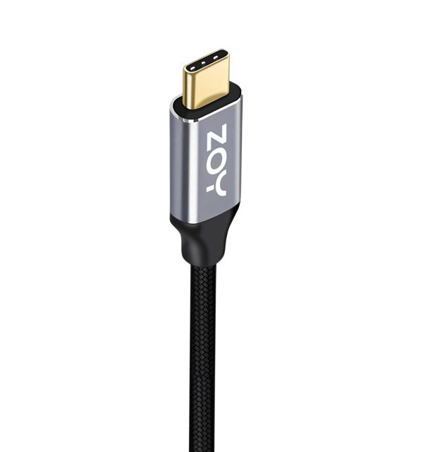 Καλώδιο ZOY USB-C σε USB-C 3.2, Μήκος 2m, Μαύρο
