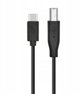 Kabel USB CM-BM 1.8m czarny drukarkowy