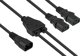 Alcasa Kabelmeister Καλώδιο τροφοδοσίας SK1436-S003 0,3 m IEC C14 IEC C13 Μαύρο