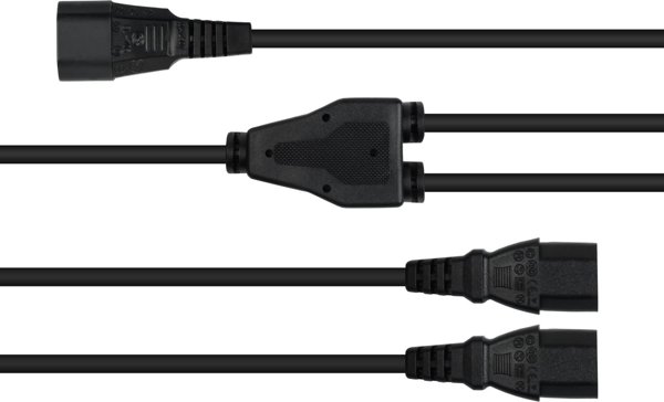Alcasa Kabelmeister Καλώδιο τροφοδοσίας SK1436-S003 0,3 m IEC C14 IEC C13 Μαύρο