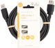 Kabel USB Nedis USB-A - USB-A 2 m Czarny (CCGL61010BK20)