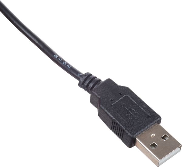 Akyga Καλώδιο Τροφοδοσίας USB-A σε DC 5.5 x 2.5 mm, 0.8m, Μαύρο (AK-DC-04)