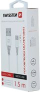 Kabel USB Swissten USB-A - microUSB 1.5 m Czarny (71504303)