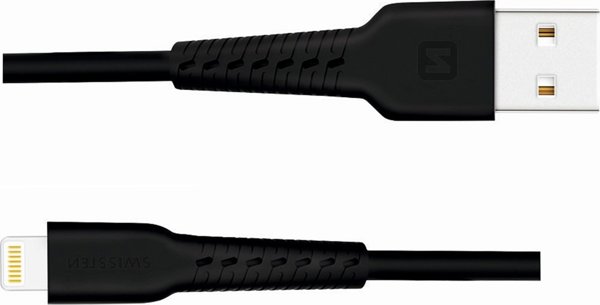 Kabel USB Swissten USB-A - microUSB 1.5 m Czarny (71504303)