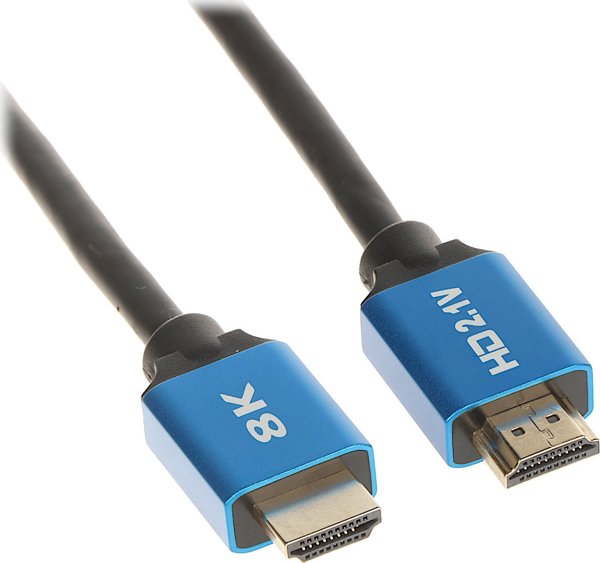 Καλώδιο HDMI 2.1 NoName 10m, Υποστήριξη 8K, Επιχρυσωμένοι Σύνδεσμοι, Μαύρο
