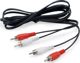 Καλώδιο Ήχου Equip RCA (Cinch) σε 2xRCA, 2.5m, Μαύρο - 147094