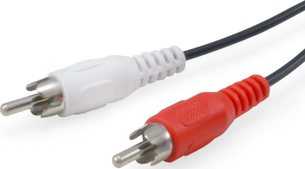 Καλώδιο Ήχου Equip RCA (Cinch) σε 2xRCA, 2.5m, Μαύρο - 147094