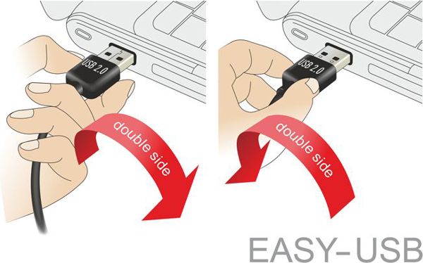 Kabel USB Delock USB-A - microUSB 0.5 m Czarny (85163)