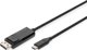 Καλώδιο Digitus USB-C σε DisplayPort, Αμφίδρομο, 2m, Μαύρο (AK-300334-020-S)