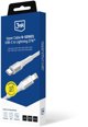 3MK Καλώδιο USB-C σε Lightning Hyper Cable N-Series 27W 1m PD 3.0 Λευκό