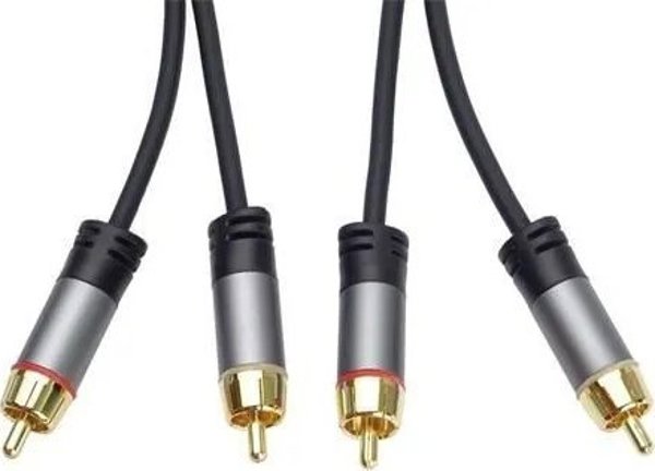 Kabel PremiumCord PREMIUMCORD kabel, 2x CINCH-2x CINCH M/M, 5m