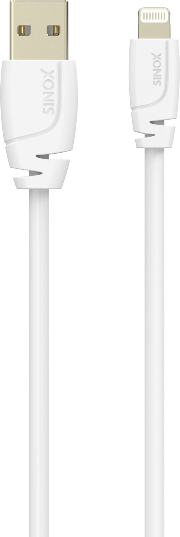 Kabel USB Sinox PRO Lightning με αυθεντικό chip Apple™ 2m Λευκό