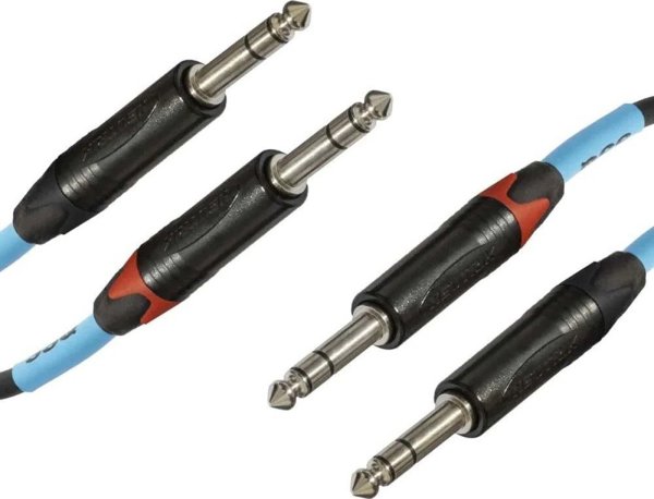Kabel SSQ SSQ JSJS3 PRO - 2x jack stereo 6,3mm - 2x jack stereo 6,3mm NEUTRIK