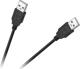 Kabel USB Cabletech USB-A - USB-A 1 m Czarny (KPO4012-1.0)