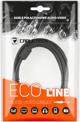 Kabel USB Cabletech USB-A - USB-A 1 m Czarny (KPO4012-1.0)