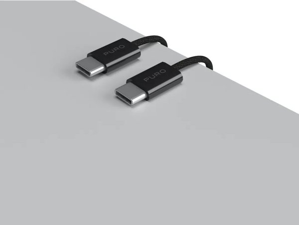 Kabel USB Puro USB-C USB-C kabel 1.5m 60w 8018417464263 PUCCCFABK415MTBLK
