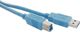 Kabel USB Qoltec USB-A - USB-B 1 m Niebieski (5901878523088)
