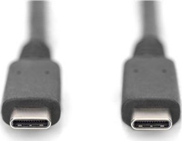 Καλώδιο USB Digitus AK-300343-008-S USB-C σε USB-C 40Gbps 100W PD 3.0, 8K, 0.8m, Μαύρο