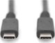 Καλώδιο USB Digitus AK-300343-008-S USB-C σε USB-C 40Gbps 100W PD 3.0, 8K, 0.8m, Μαύρο